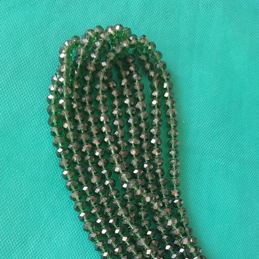 ریسه مهره سبز  مناسب ساخت زیورالات دستبند و گردنبند قیمت برای هر ریسه