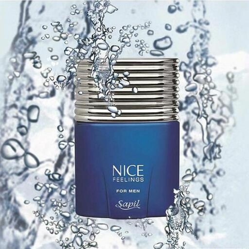 عطر ادکلن مردانه ساپیل نایس آبی عطرادکلن سپیل نایس حجم 75 میل Eau De Toilette Sapil Nice Feelings Blue For Men