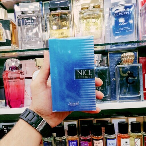 عطر ادکلن مردانه ساپیل نایس آبی عطرادکلن سپیل نایس حجم 75 میل Eau De Toilette Sapil Nice Feelings Blue For Men