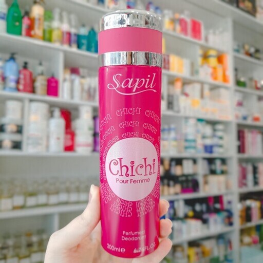 اسپری چی چی زنانه chichi sapil عطر چیچی صورتی بادی اسپری چیچی دخترانه اسپری بدن چیچی Chichi Sapil رایحه Chi Chi اصل