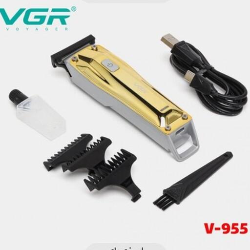 ماشین اصلاح وی جی آر VGR مدل V-955 خط زن و صفرزن شارژی

