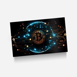 استیکر(برچسب) کارت عابر بانک-طرح بیت کوین(Bitcoin)-کد4324-سفارشی