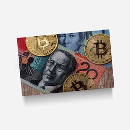 استیکر(برچسب) کارت عابر بانک-طرح بیت کوین(Bitcoin)-کد4321-سفارشی