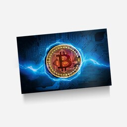 استیکر(برچسب) کارت عابر بانک-طرح بیت کوین(Bitcoin)-کد4326-سفارشی