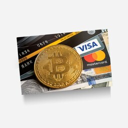 استیکر(برچسب) کارت عابر بانک-طرح بیت کوین(Bitcoin)-کد4322-سفارشی