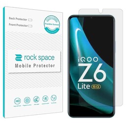 گلس ضدضربه شفاف مخصوص گوشی ویوو iQOO Z6 Lite برند راک اسپیس    