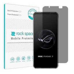گلس ضدضربه حریم خصوصی(ضدفضولی) مخصوص گوشی  ایسوز Phone Rog 7 برند راک اسپیس    