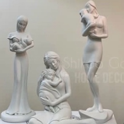 مجسمه مادر و فرزند با رنگ انتخابی دکوری تندیس روز مادر نوزاد کودک روزمادر برای انتخاب رنگ پیام بده