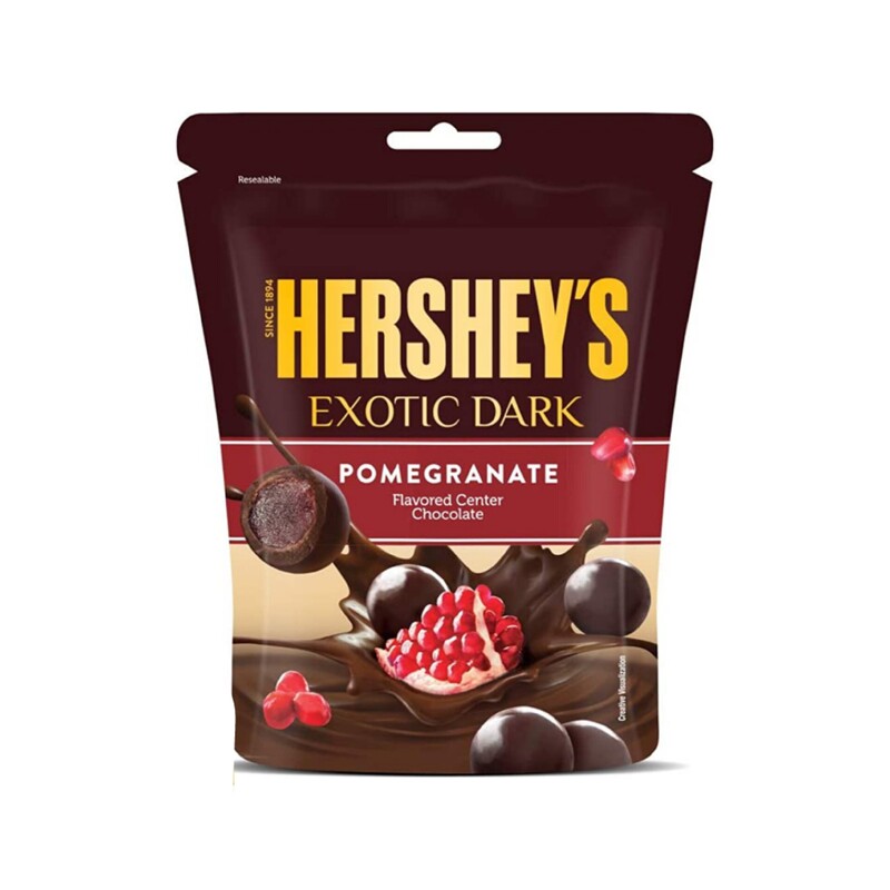 شکلات تلخ توپی مغزدار هرشیز با طعم انار (30 گرم) HERSHEYS

