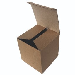 جعبه بسته بندی مکعب مربع قهوه ای بسته 25 عددی