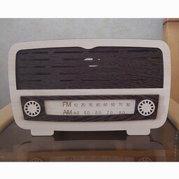 جا دستمال کاغذی چوبی طرح رادیو قدیمی و دکوری زیبا با ارسال رایگان 