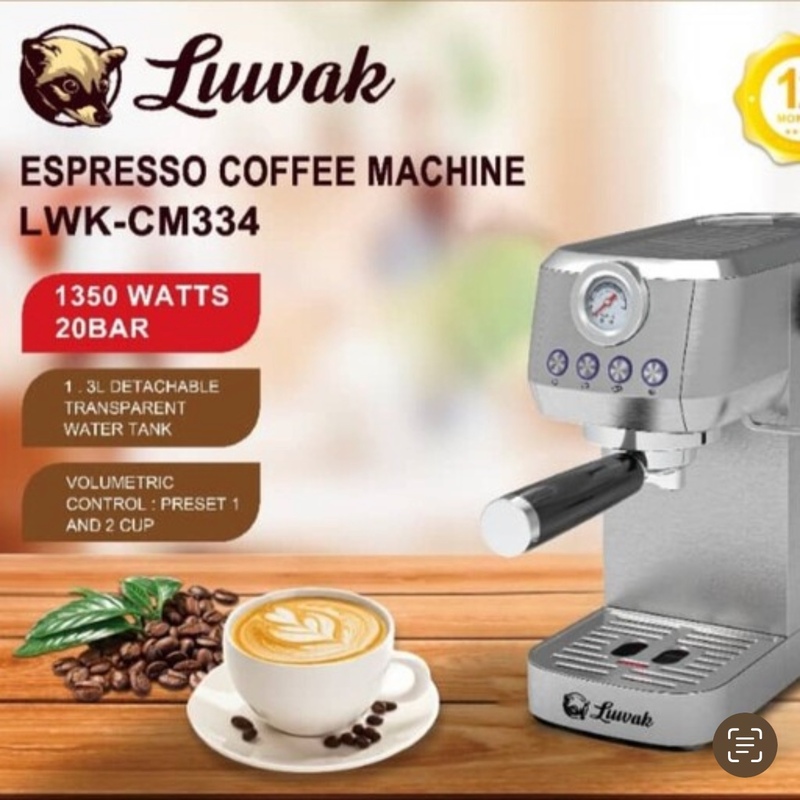 دستگاه اسپرسوساز لواک 334  Luwak LWK-334 Espresso machine 