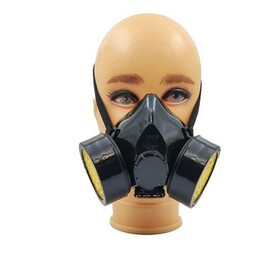 ماسک ایمنی دو فیلتر تک پلاست