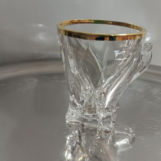 فنجان لب طلا بلینک مکس کریستال درجه یک شفاف و زیبا 