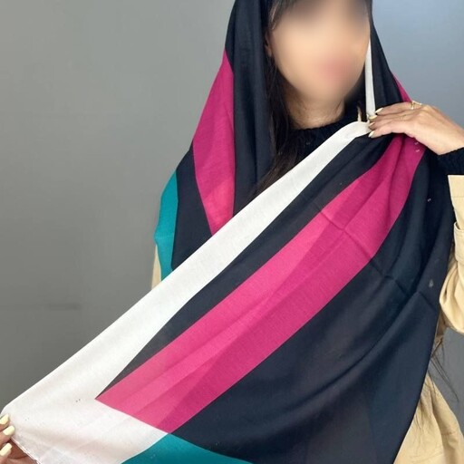 شال نخی رنگ مشکی شال مشکی چند رنگ شال قیمت مناسب r147