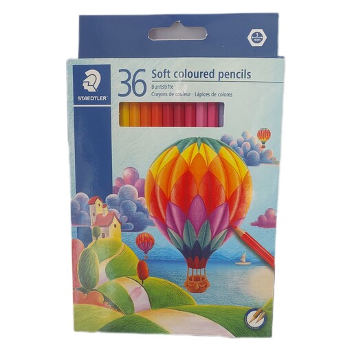 مداد رنگی 36رنگ استدلر ،مداد رنگی 36رنگ جعبه مقوایی