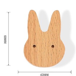 دستگیره چوبی طرح  خرگوش