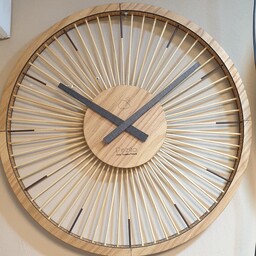ساعت دیواری چوبی دست ساز  روستیک