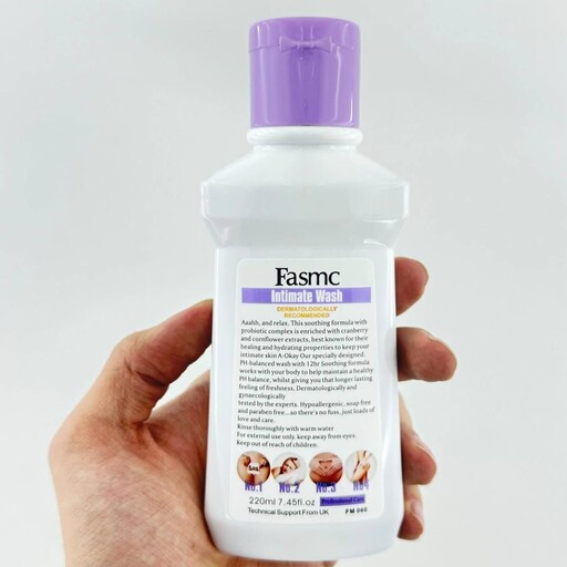 ژل بهداشتی بانوان fasmc حجم 220 میل 