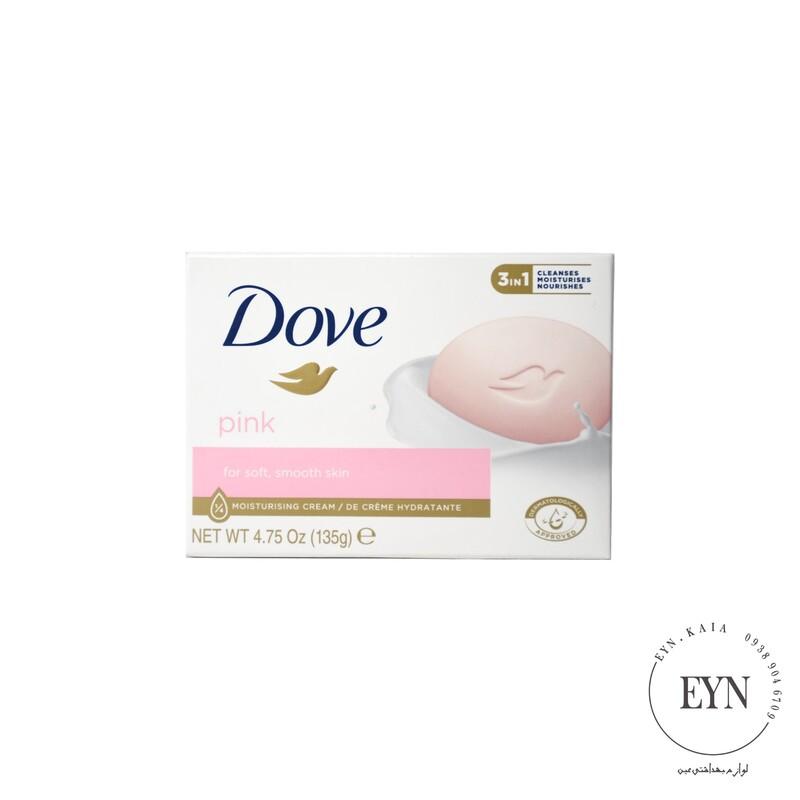 صابون داو صورتی Dove Pink با رایحه گل رز مقدار 135 گرم ا Dove Pink Rose Cream Soap 135gr