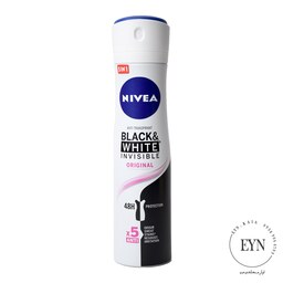 اسپری بدن نیوآ زنانه مدل بلک وایت اورجینال 150 میلی ا NIVEA BLACK WHITE ORGINAL