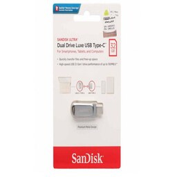 فلش مموری SanDisk Ultra Dual Drive Luxe USB Type-C USB3.1 Flash Memory-32GB