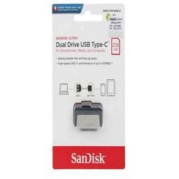 فلش SanDisk Ultra Dual Drive USB Type C USB3.1 Flash Memory 256GB با گارانتی 3 ساله ایران رهجو