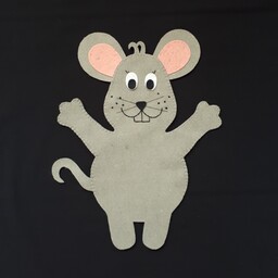 عروسک نمایشی نمدی طرح موش(عروسک دستی)