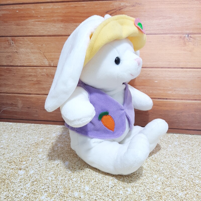 عروسک پولیشی خرگوش فوق العاده زیبا و با کیفیت .حجیم و تپلی . ضد حساسیت.قابل شستشو