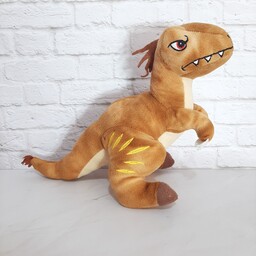 عروسک پولیشی دایناسور  بسیار زیبا و با کیفیت. حجیم و تپلی . جنسش مخمل براق. اجزای صورت و خال هاش گلدوزی شده قابل شستشو 