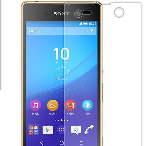 گلس سونی SONY M5 از نوع شیشه ای 100 درصد شفاف محافظه صفحه M5 سونی