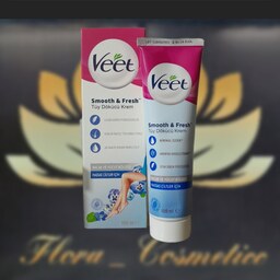 کرم موبر بدن ویت (VEET )  مخصوص پوست های حساس  حاوی روغن بادام و آلوورا و   (ویتامین E ) ( 100 ml ) 