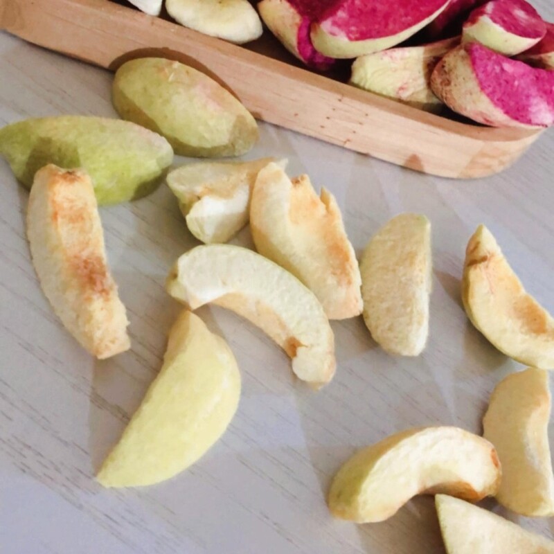 زردآلو خشک پفکی 90 گرمی ، میوه خشک انجمادی رولی پولی (فریز درایر freeze-dried)