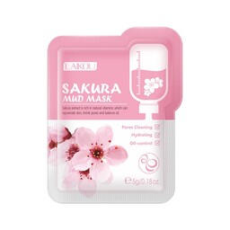 ساشه ماسک گلی شکوفه گیلاس لایکو (مود ماسک پاک کننده و روشن کننده صورت)