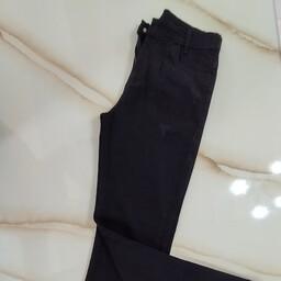 شلوار دمپا دخترانه مشکی جین سایز 75 تا100