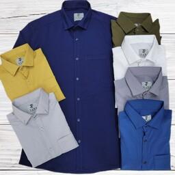 پیراهن مردانه  ساده کتون کش  زمستانه  ارسال رایگان  رنگبندی و سایز بندی