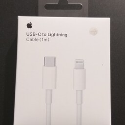 کابل تبدیل USB-C به لایتنینگ آیفونی سفید رنگ