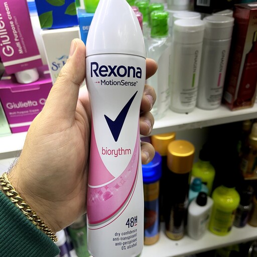 اسپری دئودورانت زنانه مدل Biorythm حجم 200 میل رکسونا ا Rexona Deodorant Spray Biorythm 

