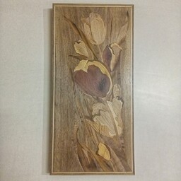 تابلو معرق چوب طرح گل