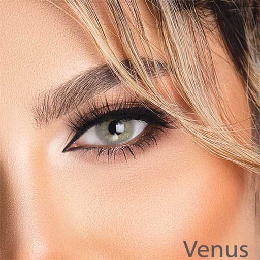 لنز رنگی طوسی سبز  بدون دور  طبیعی سالانه آیس کالر venus