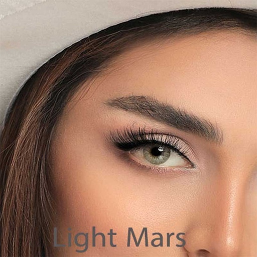 لنز رنگی سبز رگه دار دور مشکی سالانه آیس کالر lightmars