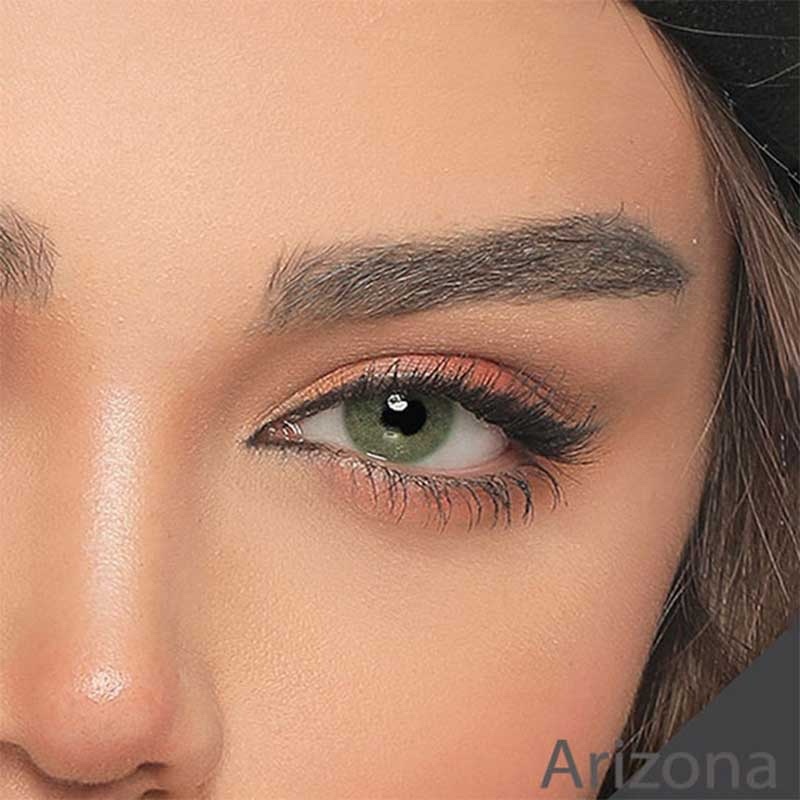 لنز رنگی سبز بدون دور ملایم سالانه لاکچری آیس کالر  arizona