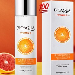 لوسیون آبرسان و مرطوب کننده ویتامین C بیوآکوا BIOAQ،مناسب برای انواع پوست،قابل استفاده به صورت روزانه