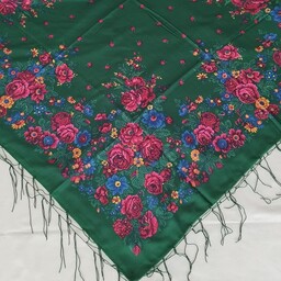 روسری نخی ترکمنی اصیل قواره صدو چهل کیفیت عالی در رنگهای کاربردی