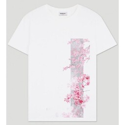 تی شرت طرح گل درختی 