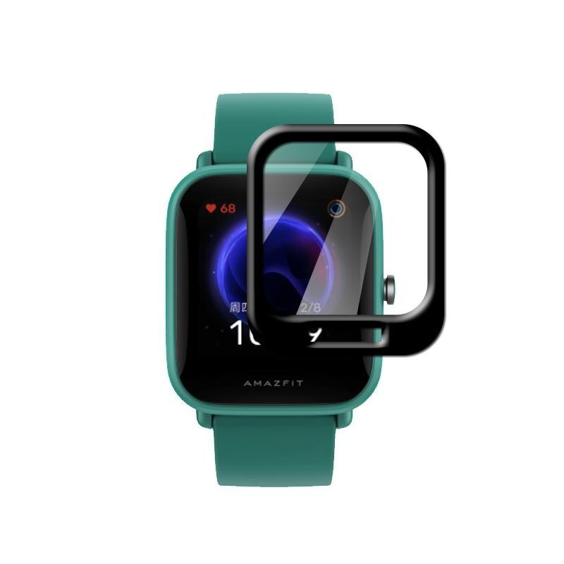 محافظ تمام صفحه ساعت PMMA -  Amazfit Bip U - Pro  رنگ مشکی مدل sfp-044