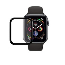 محافظ تمام صفحه ساعت PMMA -  Apple 4-5-6-SE 44 MM  رنگ مشکی مدل sfp-044