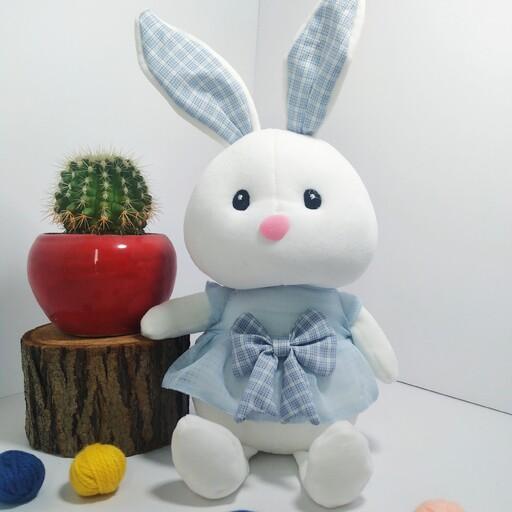 عروسک   خرگوش تپلی دامن توری نانو وارداتی ارتفاع 25 سانتیمتر وارداتی ارسال  رایگان 