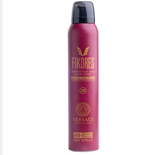 اسپری خوشبو کننده دئودورانت بدن فیکورس ورساچ کریستال نویر 200ml