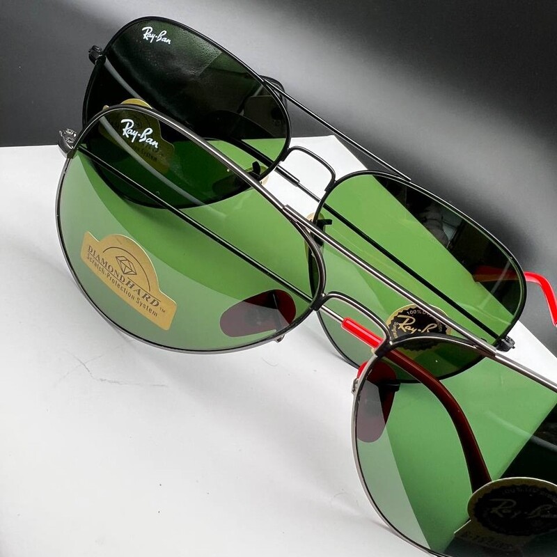 عینک آفتابی ریبن خلبانی مردانه شیشه ضد خش یو وی 400 با تخفیف فوق العاده